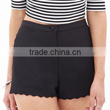 hot selling Scalloped Woven Shorts