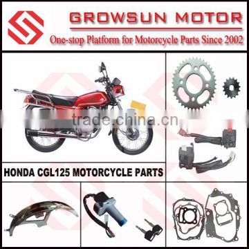 Hon. CGL125 Motorcycle Spare Parts, sprocket kit, handle switch, gasket set