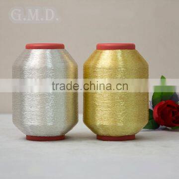 Yiwu The Newest Factory Promotional Pure Sliver Pure Gold Thread MS type Metallic Yarn