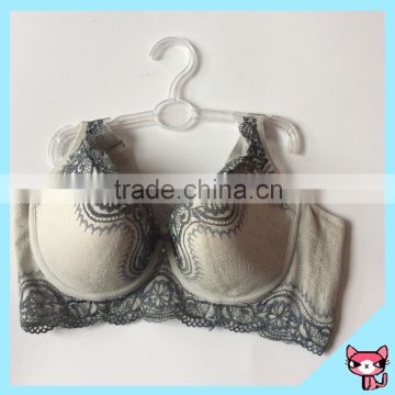 Especial Flower Style Gray Underwire Lace Bra
