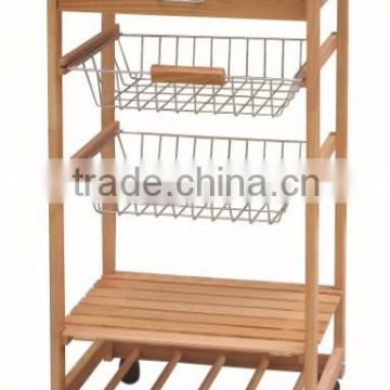 two tier kitchen trolley