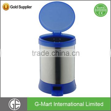Pedal environmental protection stainless steel trash can
