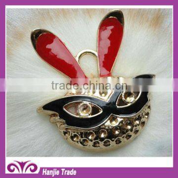 hot sale unique metal rabbit for shoes accessory