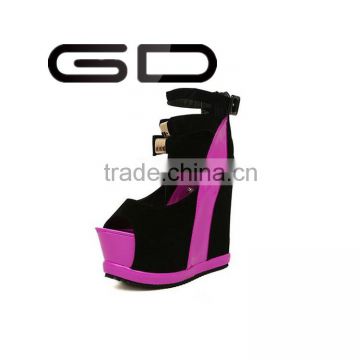 GDSHOE cheap beautiful high heel platform wedge sandals