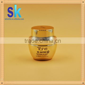 30ml gold glass jar glass jar for cream 30ml gold glass jar