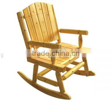 Granco GW006 Outdoor furniture Wooden Log single rocker
