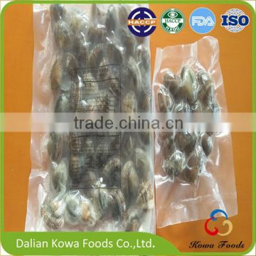 Health Food Frozen vacuum short necked clam with shell IQF