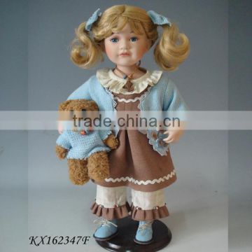 16 inches Native Ethnic Porcelain Doll Fashion Toys With Clothes