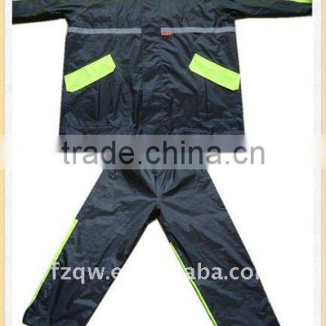 OEM 190T polyester PVC motocycle suit