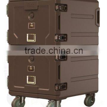 Hot and cold food transport carts heat food trolley thermal food cabinet