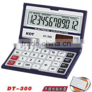 12 digits pocket calculator with flip cover DT-300