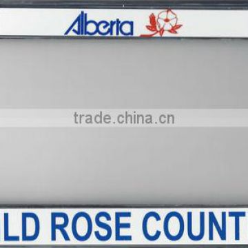 Alberta Wild Rose Country Double Panel License Plate Frame