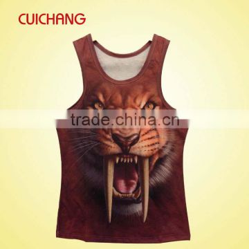 Sublimated singlet,3d tank tops