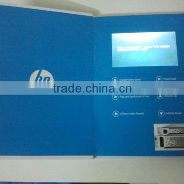 video ad mailer/lcd video brochure/tft video in print