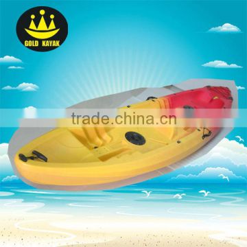Tandem fishing kayak seat on top boat red yellow color
