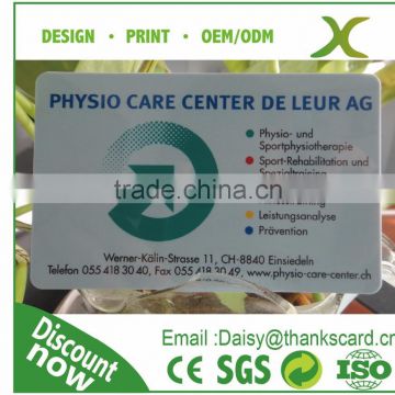 Free design..!!Plastic fitness center cards/ PVC VIP card