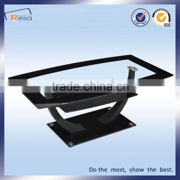 2016 New Design of Tempered Glass Top Dining Table from China