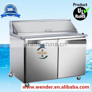 300L New Style Stainless Steel under counter salad bar refrigerator