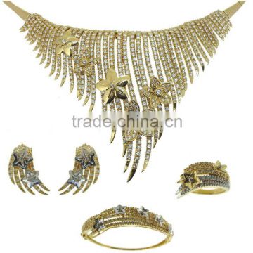 18k gold jewelry full set QF051