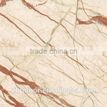 2016 ceramic floor tiles 60014 white and dark red line special for decoration