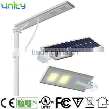 Good Heat Sink Outdoor Lighting Integrated Solar Street Light with Battery Backup