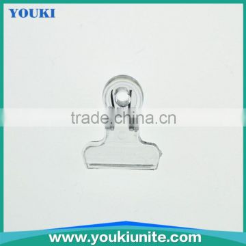 Transparent plastic clip