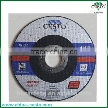 China famous brand Ultra Thin Cutting Disc, 4 '' Cutting Wheel, Cut off Wheel for metal 100X3X16mm