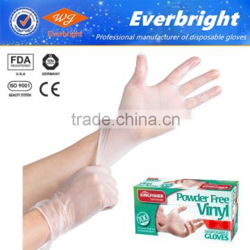 CE ISO Certified Medical Gloves PVC Vinyl gloves Disposable