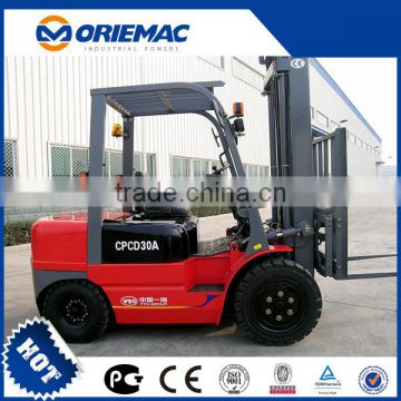 YTO 3 Ton Forklift CPCD30A With Diesel Engine for sale
