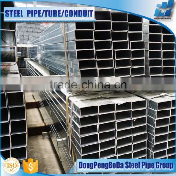 28*48mm hollow section Pre-Galvanized Steel Pipe