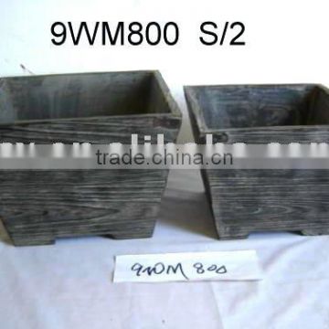wood box planter