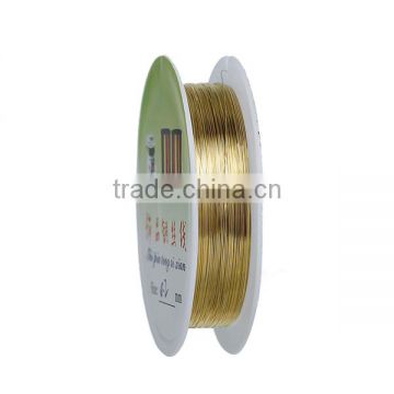 High Quality Round Gold Plated 0.2mm Copper Beading Wire Thread Cord