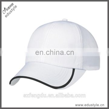 Fashion custom 5 Panel cap hat Blank Twill Golf Cap In White