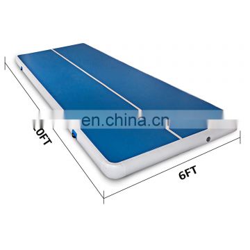 airtrick mini inflatable air track 6m lake blue gymnastics mat