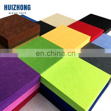 Wholesale 9mm 10mm polyester felt soundproof 3d acoustic diffuser wall panel