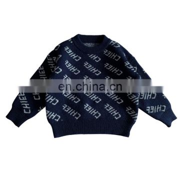 2020 childrens girls boys fashion letter sweater