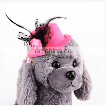 Holidays wear 4 colors available noble princess pet hat for small dogs