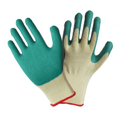 Hot Sale ! 10Gauge 5yarn(21s) Crinkle Latex Coated Cotton Hand Gloves