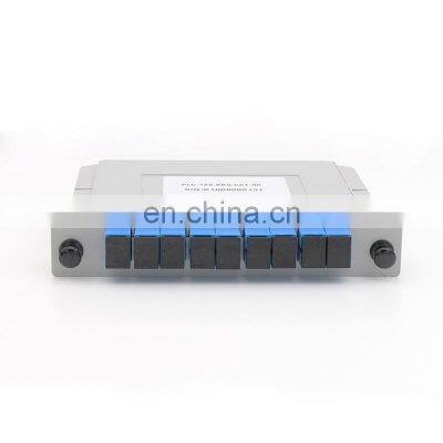 1x8 FTTH gpon LGX cassette type fiber optic PLC splitter with SC/UPC connector