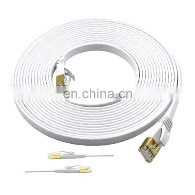 32awg Copper Flat Cat7 Network Patch Cable Thin Flat Cat7 Rj45 Cable
