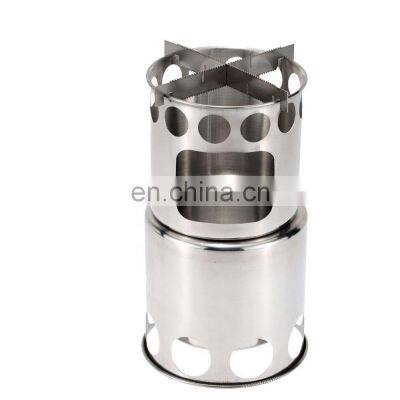 Camping outdoor cookware portable mini furnace factory direct stainless steel outdoor fire stove