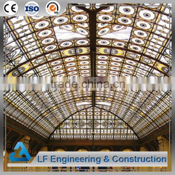 Durable bolt roof materials steel space frame canopy roof