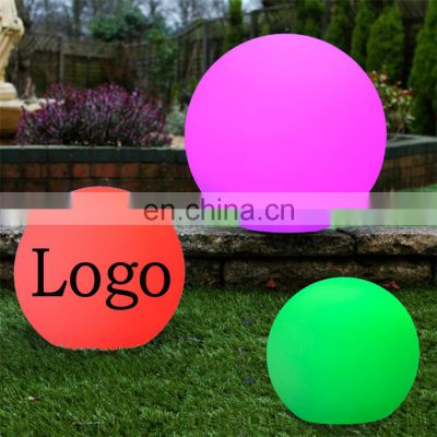 DMX control waterproof Solar charging motion lights outdoor Plastic glow ball outdoor waterproof LED Garden light lamp