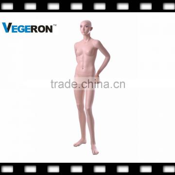 Hot sell full body realistic fiberglass mannequin girl/child/kids
