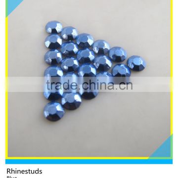 High Quality Blue Color Hotfix Rhinestuds For Garment