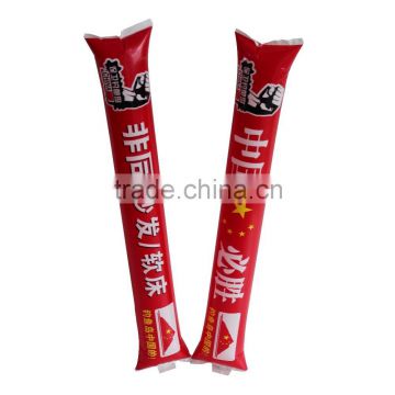 Promotional inflatable cheering stick balloon for sport factory price