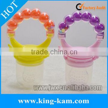 Amazon hot selling silicone baby feeder in colorful design                        
                                                                                Supplier's Choice