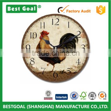 Cooster Printed Round Wall Clock Decorative Wall Clock