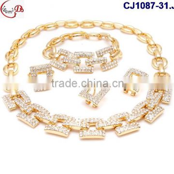 CJ1087-31 gold silver new coming fine workmanship high quality Jewelry with rhinestone matching dress on factory costy