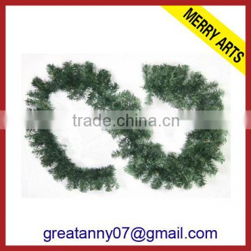 Jinhua yiwu new products 9ft 270cm christmas decorations garland green tinsel garland wholesale